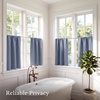 NICETOWN 4 Panels Stone Blue Blackout Curtains 63 inch Length for Nursery(Stone Blue)