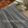 NICETOWN Faux Linen Grey Curtains for Bedroom, Rod Pocket & Back Tab Rustic Linen Blend Window Treatments Privacy with Light Through for Boys Room/Living Room, W52 x L84, 2 Panels