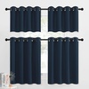 NICETOWN Kitchen Tiers Curtains for Small Window Bathroom, 52 W x 30 L(1 Panel – Navy)