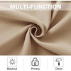 NICETOWN Kitchen Tiers Curtains for Small Window Bathroom, 52 W x 30 L(Biscotti Beige)