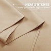 NICETOWN Kitchen Tiers Curtains for Small Window Bathroom, 52 W x 30 L(Biscotti Beige)