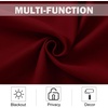 NICETOWN Kitchen Tiers Curtains for Small Window Bathroom, 52 W x 30 L(Burgundy)