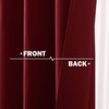 NICETOWN Kitchen Tiers Curtains for Small Window Bathroom, 52 W x 30 L(Burgundy)