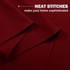 NICETOWN Kitchen Tiers Curtains for Small Window Bathroom, 52 W x 30 L(Burgundy Red)