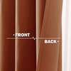 NICETOWN Kitchen Tiers Curtains for Small Window Bathroom, 52 W x 30 L(Burnt Orange)