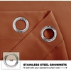 NICETOWN Kitchen Tiers Curtains for Small Window Bathroom, 52 W x 30 L(Burnt Orange)