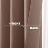 NICETOWN Kitchen Tiers Curtains for Small Window Bathroom, 52 W x 30 L(Cappuccino)