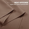 NICETOWN Kitchen Tiers Curtains for Small Window Bathroom, 52 W x 30 L(Cappuccino)