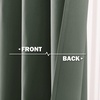 NICETOWN Kitchen Tiers Curtains for Small Window Bathroom, 52 W x 30 L(Dark Mallard)