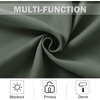 NICETOWN Kitchen Tiers Curtains for Small Window Bathroom, 52 W x 30 L(Dark Mallard)