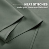 NICETOWN Kitchen Tiers Curtains for Small Window Bathroom, 52 W x 30 L(Dark Mallard)