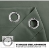 NICETOWN Kitchen Tiers Curtains for Small Window Bathroom, 52 W x 30 L(Dark Mallard)