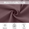 NICETOWN Kitchen Tiers Curtains for Small Window Bathroom, 52 W x 30 L(Dry Rose)