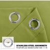 NICETOWN Kitchen Tiers Curtains for Small Window Bathroom, 52 W x 30 L(Fresh Green)
