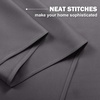 NICETOWN Kitchen Tiers Curtains for Small Window Bathroom, 52 W x 30 L(Grey)