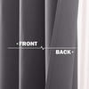 NICETOWN Kitchen Tiers Curtains for Small Window Bathroom, 52 W x 30 L(Grey)