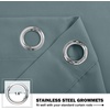 NICETOWN Kitchen Tiers Curtains for Small Window Bathroom, 52 W x 30 L(Greyish Blue)