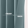 NICETOWN Kitchen Tiers Curtains for Small Window Bathroom, 52 W x 30 L(Greyish Blue)