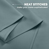NICETOWN Kitchen Tiers Curtains for Small Window Bathroom, 52 W x 30 L(Greyish Blue)