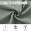 NICETOWN Kitchen Tiers Curtains for Small Window Bathroom, 52 W x 30 L(Greyish Green)