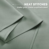 NICETOWN Kitchen Tiers Curtains for Small Window Bathroom, 52 W x 30 L(Greyish Green)