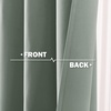 NICETOWN Kitchen Tiers Curtains for Small Window Bathroom, 52 W x 30 L(Greyish Green)
