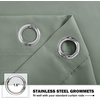 NICETOWN Kitchen Tiers Curtains for Small Window Bathroom, 52 W x 30 L(Greyish Green)