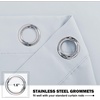 NICETOWN Kitchen Tiers Curtains for Small Window Bathroom, 52 W x 30 L(Greyish White)