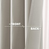 NICETOWN Kitchen Tiers Curtains for Small Window Bathroom, 52 W x 30 L(Natural)