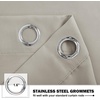 NICETOWN Kitchen Tiers Curtains for Small Window Bathroom, 52 W x 30 L(Natural)