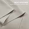 NICETOWN Kitchen Tiers Curtains for Small Window Bathroom, 52 W x 30 L(Natural)