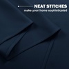 NICETOWN Kitchen Tiers Curtains for Small Window Bathroom, 52 W x 30 L(Navy)