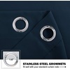 NICETOWN Kitchen Tiers Curtains for Small Window Bathroom, 52 W x 30 L(Navy)