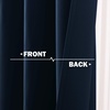 NICETOWN Kitchen Tiers Curtains for Small Window Bathroom, 52 W x 30 L(Navy)