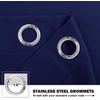 NICETOWN Kitchen Tiers Curtains for Small Window Bathroom, 52 W x 30 L(Navy Blue)