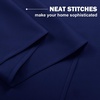 NICETOWN Kitchen Tiers Curtains for Small Window Bathroom, 52 W x 30 L(Navy Blue)