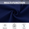 NICETOWN Kitchen Tiers Curtains for Small Window Bathroom, 52 W x 30 L(Navy Blue)