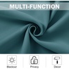 NICETOWN Kitchen Tiers Curtains for Small Window Bathroom, 52 W x 30 L(Sea Teal)