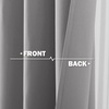 NICETOWN Kitchen Tiers Curtains for Small Window Bathroom, 52 W x 30 L(Silver Grey)