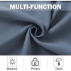 NICETOWN Kitchen Tiers Curtains for Small Window Bathroom, 52 W x 30 L(Stone Blue)