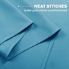 NICETOWN Kitchen Tiers Curtains for Small Window Bathroom, 52 W x 30 L(Teal Blue)