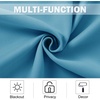 NICETOWN Kitchen Tiers Curtains for Small Window Bathroom, 52 W x 30 L(Teal Blue)