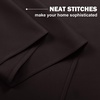 NICETOWN Kitchen Tiers Curtains for Small Window Bathroom, 52 W x 30 L(Toffee Brown)