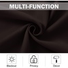 NICETOWN Kitchen Tiers Curtains for Small Window Bathroom, 52 W x 30 L(Toffee Brown)