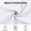 NICETOWN Kitchen Tiers Curtains for Small Window Bathroom, 52 W x 30 L(White)