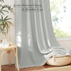 NICETOWN Linen Pinch Pleated Curtains 84 Inches Long for Bedroom(Dark Grey)