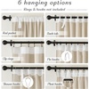 NICETOWN Linen Pinch Pleated Curtains 84 Inches Long for Bedroom(Taupe)