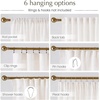 NICETOWN Natural Thick Linen Semi Sheer Kitchen Window Curtains with Blackout Kitchen Window Curtains, W29 x L30, 2 Panels