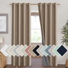 NICETOWN Burlap Blackout Curtains for Dining Room 52″ w x 84″ L 2 Panels