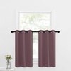 NICETOWN Kitchen Tiers Curtains for Small Window Bathroom, 52 W x 30 L(Dry Rose)